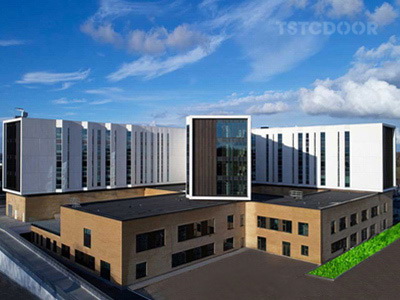 Proyecto Hospitalario en el Norte de Europa - Puerta Giratoria Automática de 2 Hojas